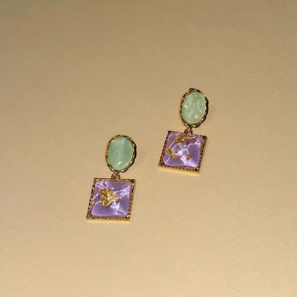 Crystal drop earrings N938 - Picture 1 of 3